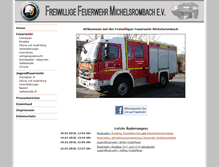 Tablet Screenshot of feuerwehr-michelsrombach.de